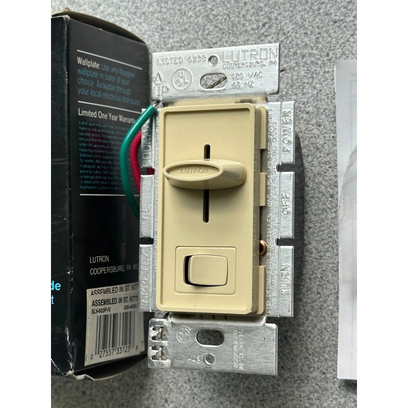 Lutron NEW Lutron Skylark SLV-603P-IV Magnetic Low-Volt 3-Way Dimmer Light