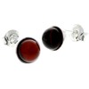 Genuine Cherry Baltic Amber set in 925 Sterling Silver Classic