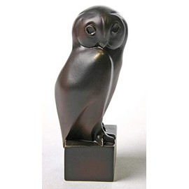 Owl Smooth Sided Animal Portrait Statue by Pompon