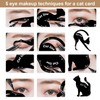 8 Eye Makeup Template Stickers And 2 Cat-Shaped Eyeliner Template