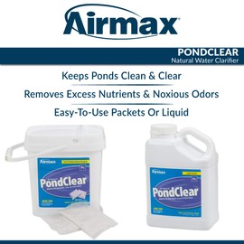 Airmax PondClear Pond Clarification Water Treatment Made from Natural Beneficial Bacteria â 1 Gallon Cleans & Clarifies 1/4 Acre Pond Up to 3 Months
