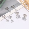 URBIUTF 5 Pairs 925 Sterling Silver Earrings Set Stud Earrings