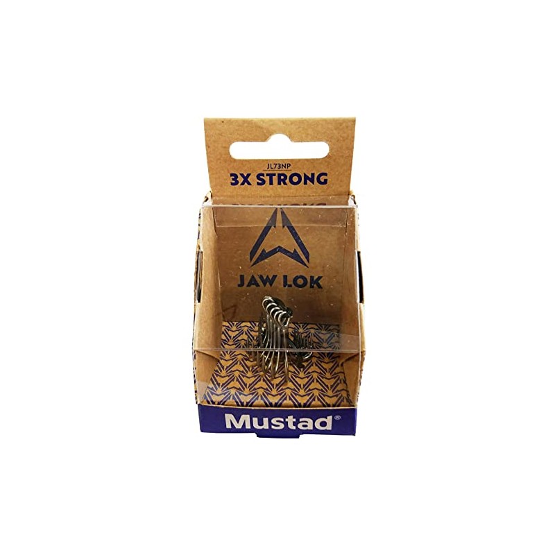 Mustad Jorock Inline Treble Hooks, 3X Strong, JL73NP #6 (Pack