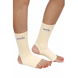Wonder Care Knöchelbandage für Knöchelverletzungen, Plantarfasziitis, Fußkettchen, Schmerzlinderung, für Männer und Frauen, Achillessehne (Paar) (L)