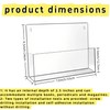 Clear Acrylic Single Pocket Wall Mount File Holders, Self-Adhesive Plastic