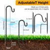 Hicarer 24 Pack 25 Inch Shepherds Hooks Outdoor Plant Hanger