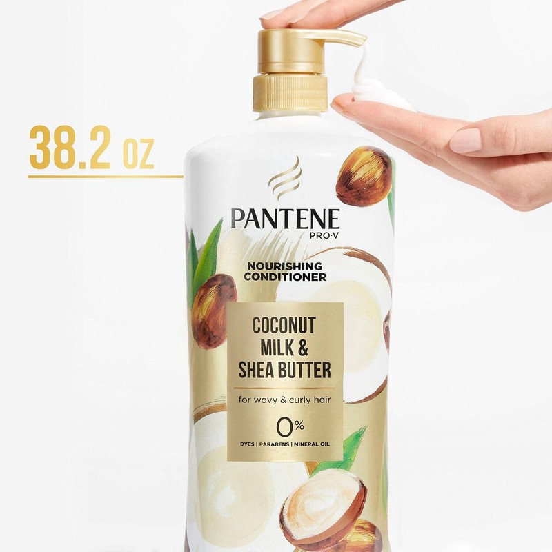 Pantene Pro-V Nourishing Coconut Milk and Shea Butter Conditioner, 38.2