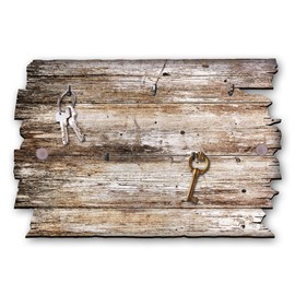 Kreative Feder HSB065 Designer Wooden Key Rack Hook Rack Country House Style Shabby Wooden 30 x 20 cm