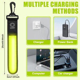 4 Stück LED Blinklicht Schulranzen, 3 Modi USB Aufladbar Reflektierende Anhänger, Kinder Sicherheitslicht Reflektoren Schulranzen, Wasserdichte Reflektor Anhänger für Schulranzen Rucksack Joggen