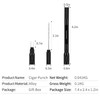 CIGARLOONG Cigar Punch, 4 in 1 Retractable Screw Out Punch,