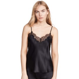 Journelle Women's Charlotte Camisole Tank Top in Black, Size Large