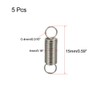 sourcing map Extended Tension Spring Wire Diameter 0.016", OD 0.16",