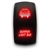 Bumper Light BAR - Red - Laser Etched Toggle Switch