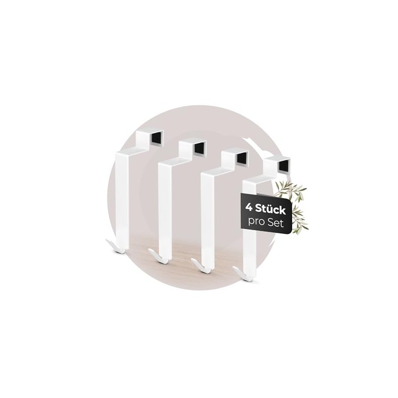 MDCASA Over-Door Hooks for Back of Doors, Use as Towel