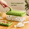 Ice Cube Tray with Lid and Bin, 2 Pack for