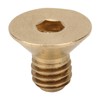 50Pcs Flat Hex Socket Screw M3 Pure Copper Countersunk Head