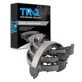 TRQ Parking Brake Shoe Set Compatible with 1995-2010 Lexus 1995-2010 Toyota