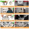Nicdiet Mixing Bowls with Airtight Lids, Stainless Steel Mixing Bowl