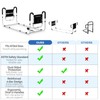 KingPavonini Dual Side Bed Rails for Seniors, 350 LBS Capacity,