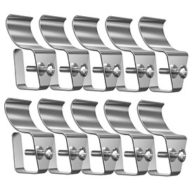 TEHAUX 10pcs Vinyl Siding Hooks Heavy Duty Clips for Outdoor Hanging No Drill Required for Cameras and Decorations Vinyl Siding Hangers