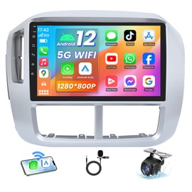 Radio for Honda Pilot 2006 2007 2008: 4 Core 64G ROM Car Stereo Head Unit 1280x800 IPS Touchscreen Support Wireless CarPlay Android Auto GPS WiFi Bluetooth 1080 HD Backup Camera Mirror Link SWC