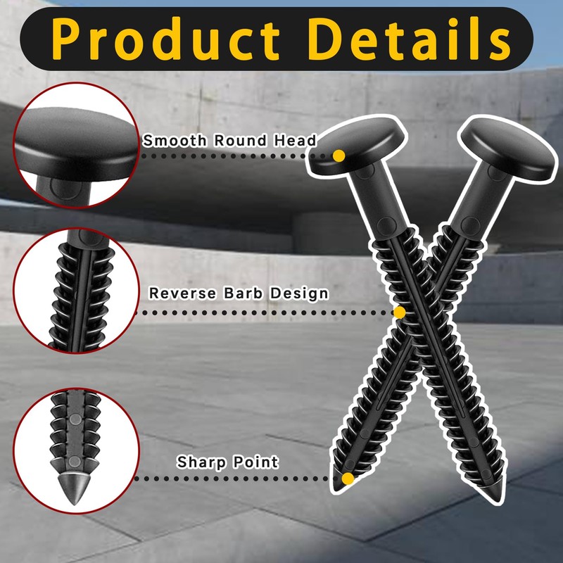 26 Pack Vinyl Shutter Fasteners for Windows Outside, Plastic Shutter