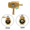 Joywayus Brass 3/4"GHT Female x Male Thread Garden Hose Ball