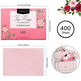 4 Packungen Gesichts-Löschpapier Grüntee Ölabsorbierende Blätter für Männer Frauen 400 Stück Gesichtsöl Blotting Paper, Gesicht Blotting-Papiere Face Oil Blotting Papers Öl-Löschpapier