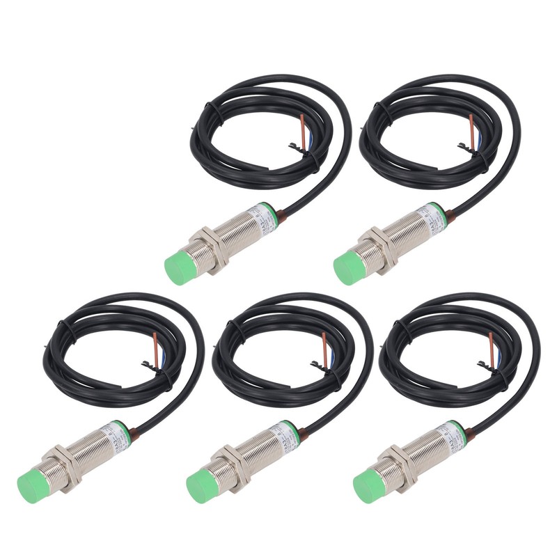 5Pcs Proximity Switch 2 Wire Normally Open 68Hz Response Frequency
