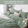 ATsense Duvet Cover Queen Size, 100% Washed Cotton, Linen Feel,