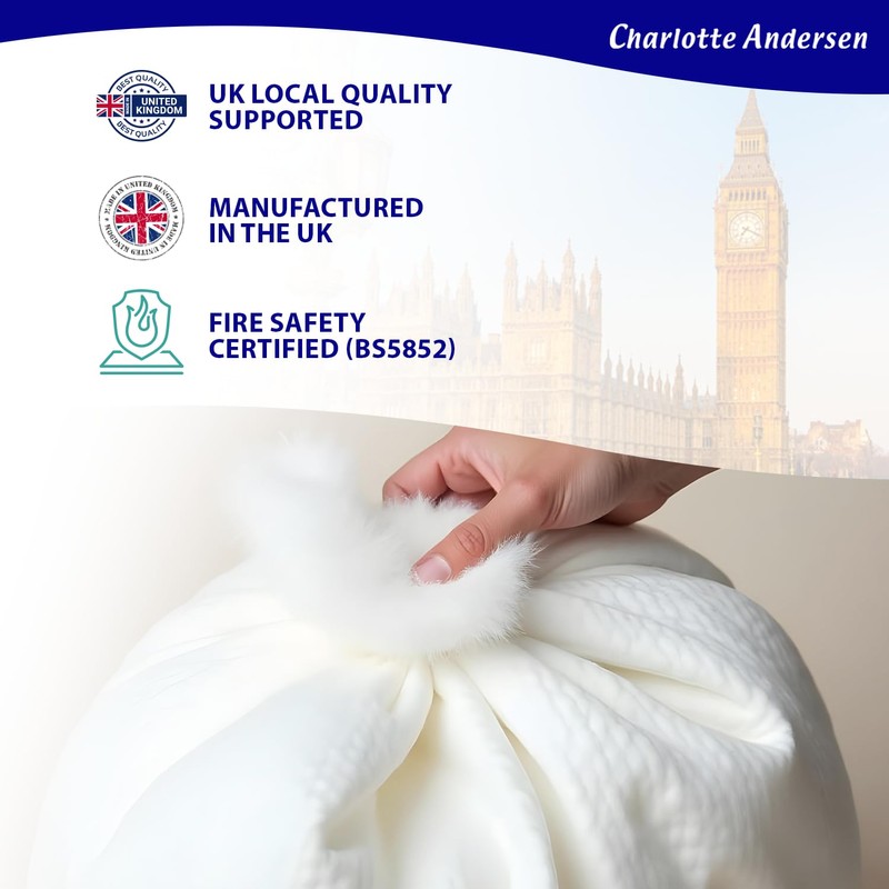 Charlotte Andersen 1KG Hollow Fibre Stuffing, High Grade Multipurpose Filling