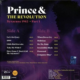 PRINCE & THE REVOLUTION SYRACUSE 1985 PART 1 LIVE AT CARRIER DOME, SYRACUSE NY USA MARCH 30 1985 (NEW SEALED 180 Gram LP)