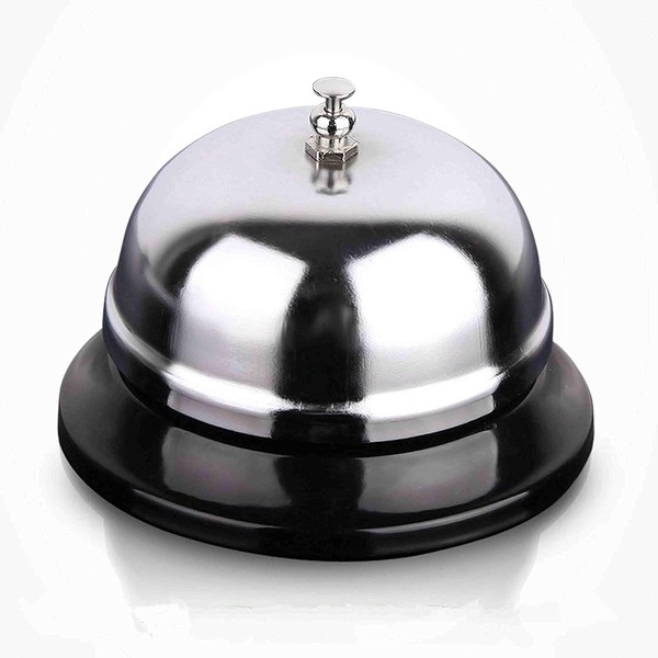 Tabletop Bell, Call Bell, Chime, Call Bell, Counter Bell, Restaurant Reception Bell, Store, Meeting Bell, Hotel, Porter's Bell, Chime, Party Goods, Event Supplies, Call Bell, Reception Bell, Order, Waitress, Teacher, School, Class, Call Bell (Silver)