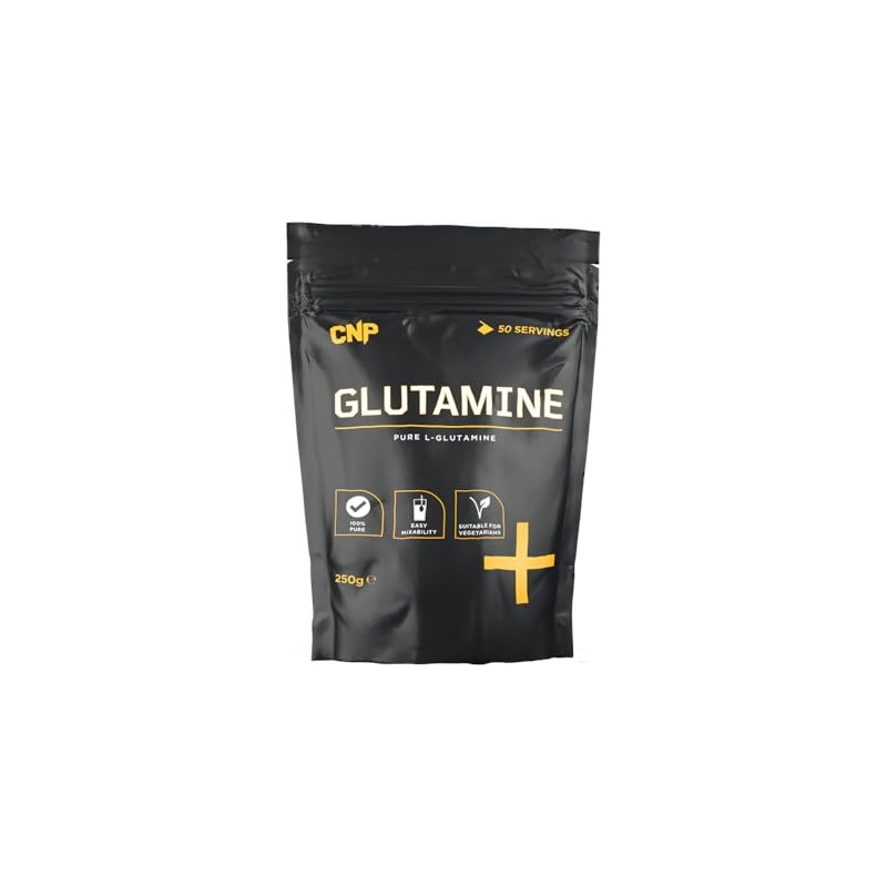 CNP Professional Glutamine, 100% Pure L-Glutamine Powder, 250g Pouch