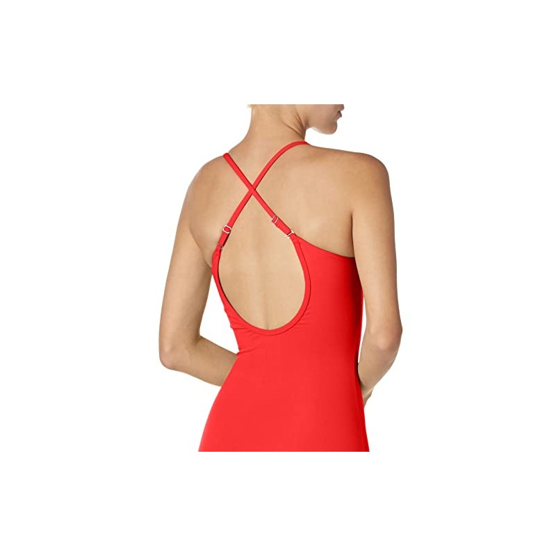 Capezio Women's Camisole Leotard with Adjustable Straps, Red, Small