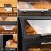 Arise Stylish Bamboo Bread Box for Kitchen Countertop, Extra Large