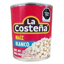 La Costena Maiz Blanco 820g / Cooked White Corn, Canned White Corn For Cooking Pozole Soup, Mexican Food
