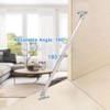 4 Pcs Furniture Cupboard Rotatable Folding Lid Support Hinges Close