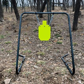 Highwild Shooting Target Stand with Chain Mounting Kit + 7"x 12"x 3/8" Torso Target