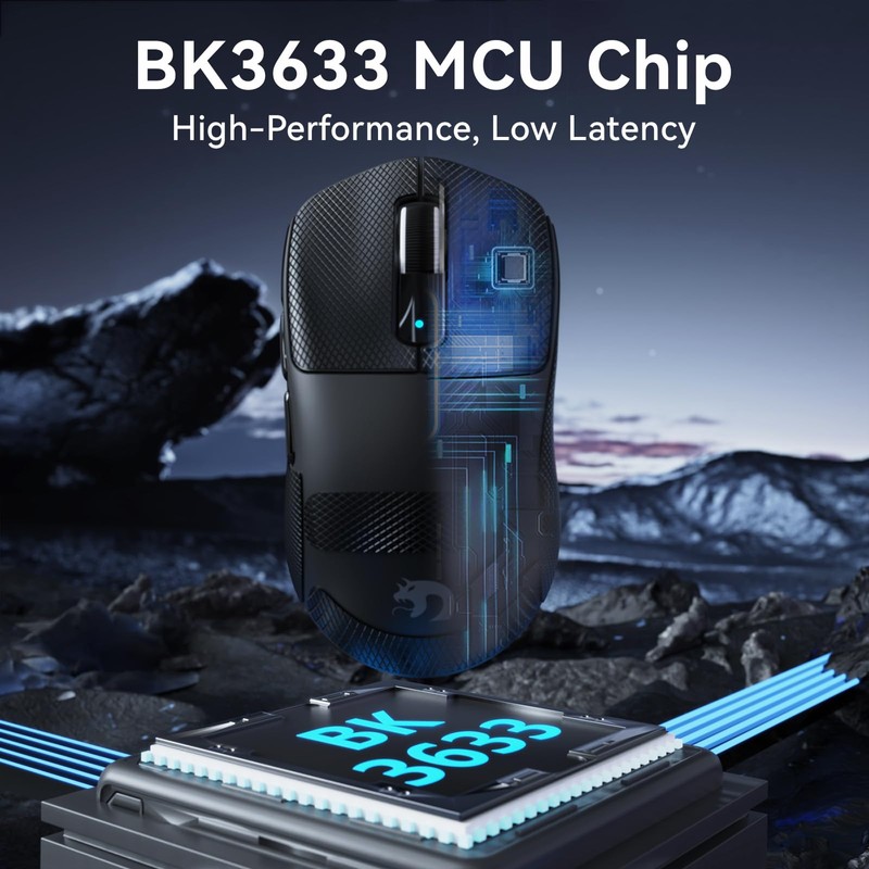 MAMBASNAKE M3 Wireless Gaming Mouse,39g Ultra-Lightweight BT/2.4GWireless/Wired Gaming Mouse,PAW3395PRO 40K