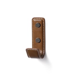 SORWDUERM 2 Pack Brown Leather Coat Hooks Wall for Hanging Rectangle Coat Hooks for Hanging Robe Towels Bags Hats Scarf Keys Clothes Suitable for Bedroom, Entryway and Closet