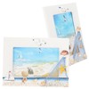 Abaodam 2pcs Wooden Photo Frame Nautical Theme Desktop Decor Mediterranean