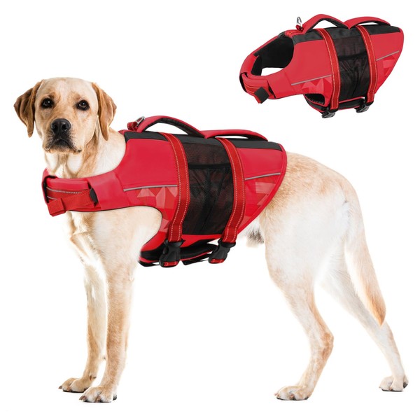 CITÉTOILE Dog Life Jacket with Handle and Reflective, Life Jacket