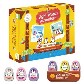 Zicster Sight Words Adventure | 300 Words from Pre-K to Grade 2, Learn Essential Sight Words, Classroom Must Haves, Preschool Learning Activities for Kids Ages 3-5, Upto 4 Players