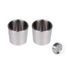 Replacement Titanium Inserts for Peak Accessory Bowl, Recessed Bottom,2pcs