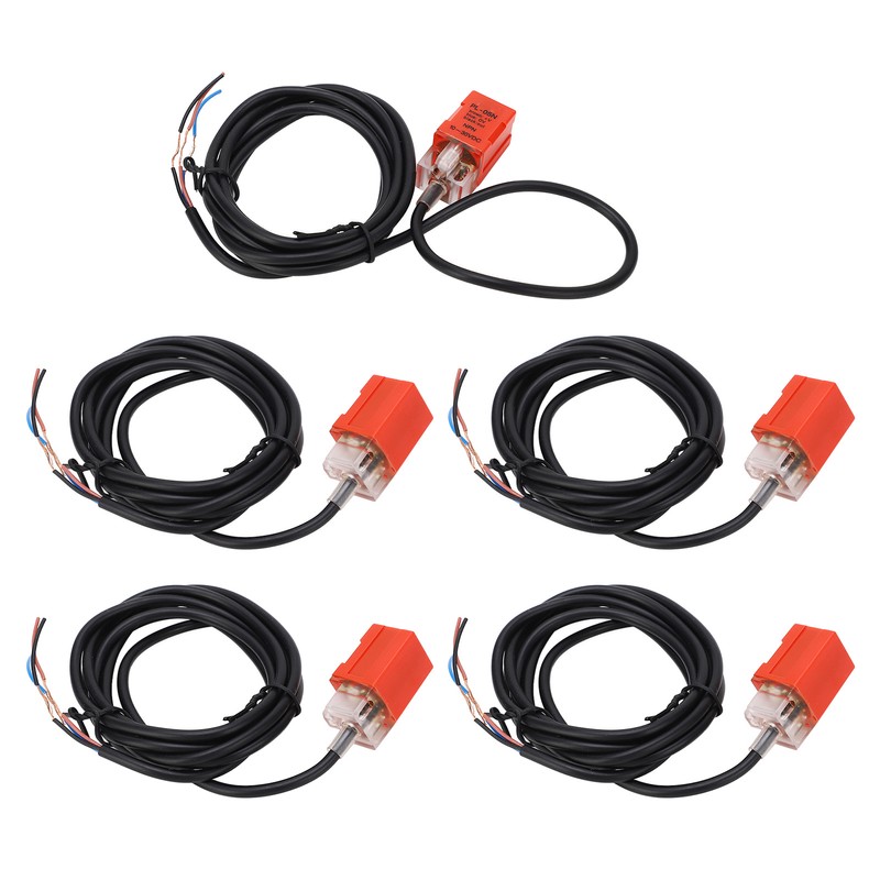 5Pcs Proximity Switch NPN Normally Open 100Hz Response Frequency IP65