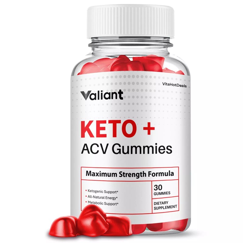 Valiant Keto ACV Gummies, Max Strength, Valient Keto Supplement (5