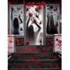 Wohohoho 11 Sheets/202 Pcs Bloody Halloween Decorations Set. 2 Giant