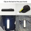 2 Pack Rechargeable EDC Flat Flashlight 600 Lumens 8 Modes