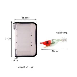 RoseFlower Fishing Lure Set Mixed Universal Artificial Topwater Fish Lure Soft Baits Kits Including Spinning Lure, Plastic Worm, hooks, Swivels and Storage Box - Freshwater Saltwater Fishing Equipment